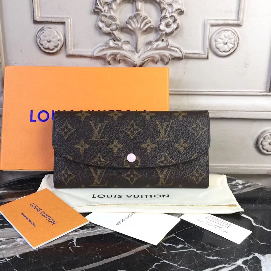 Portafogli Louis Vuitton Emilie in tela monogram